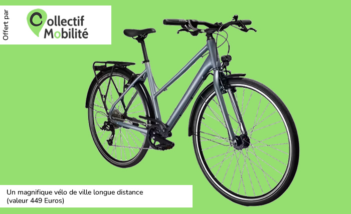 Un magnifique vélo de ville longue distance (valeur 449 Euros) 