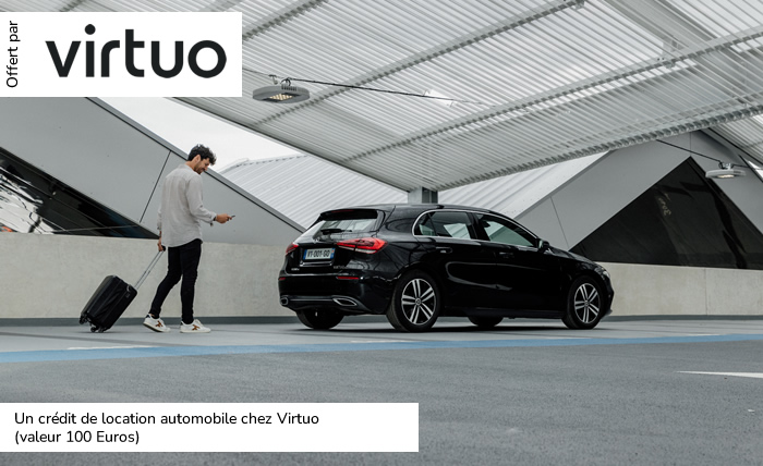 Un crédit de location automobile chez Virtuo (valeur 100 Euros)